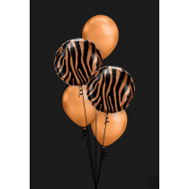 Palloncino in Foil 18" Stampato Tigre "Tiger Stripes Pattern" Animal Print "Safari"
