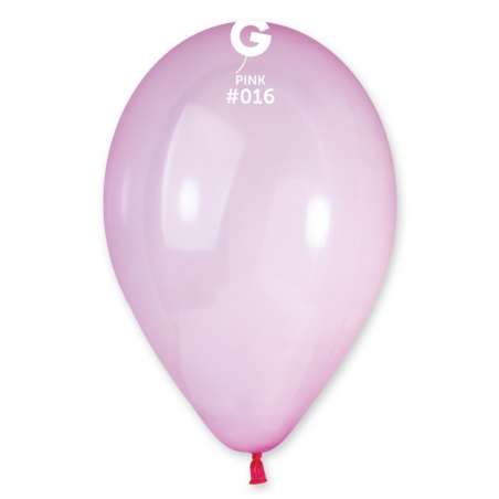 Palloncino in Lattice 13" G120 Crystal Rosa "Pink 016" 50pz Gemar Crystal Tutte le Misure