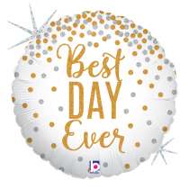 Palloncino in Foil 18" Miglior Giorno "Best Day Ever" Generici Grabo