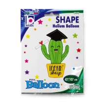 Palloncino in Foil 42" Super Shape Laurea "Grad Cactus" Laurea Grabo