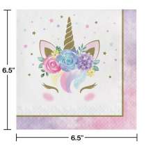 Tovagliolo di Carta 33x33cm Unicorno "Unicorn Baby" 16pz Unicorno "Unicorn"