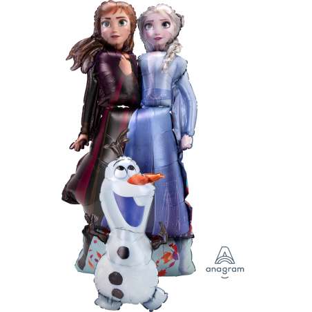 Palloncino in Foil 58" Air Walker Elsa, Anna e Olaf "Frozen II" Frozen