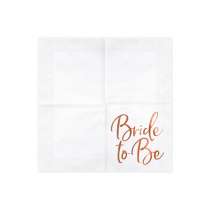 Tovagliolo di Carta 33x33cm per Addio al Nubilato Futura Sposa "Bride To Be" 20pz Addio al Nubilato