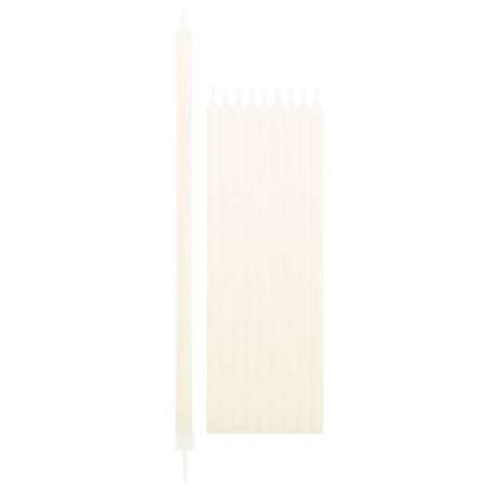 Candelina Stelo 15cm Avorio 12pz Candeline Stelo