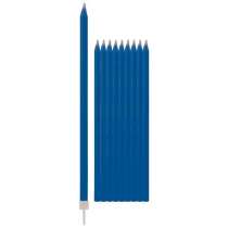 Candelina Stelo 15cm Blu Royal 12pz Candeline Stelo