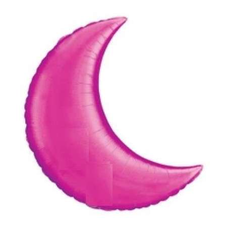 Palloncino in Foil 35" Luna Magenta Lune