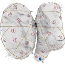 Palloncino in Foil 43" Super Shape Marmorizzato Numero 40 "Marble Rose Gold" Marble Grabo