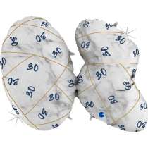 Palloncino in Foil 43" Super Shape Marmorizzato Numero 30 "Marble Blue" Marble Grabo