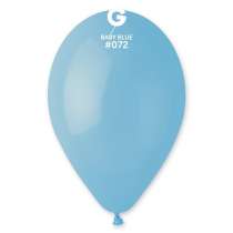 Palloncino in Lattice 12" G110 Celeste Baby "Baby Blue 072" 100pz Gemar Standard 12" G110