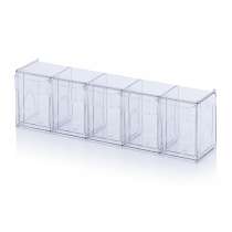 Set di Contenitori Ribaltabili in Plastica 5pz Articoli Tecnici