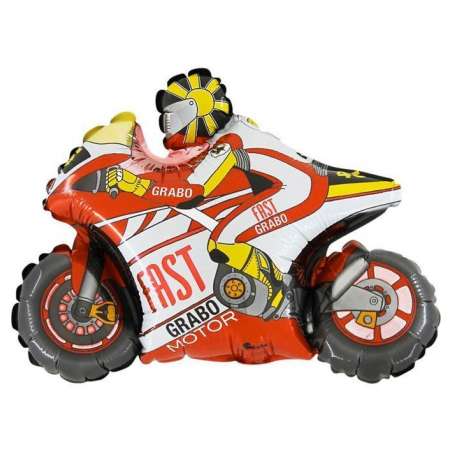 Palloncino in Foil 14" Mini Shape Moto GP Rossa Sport e Veicoli Grabo