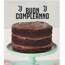 Cake Topper Buon Compleanno Juventus 17cm Juventus