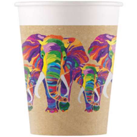 Bicchiere di Carta 200ml Compostabile Elefante "Elephant" 8pz Elefante "Elephant"