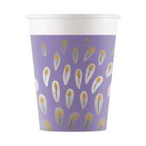 Bicchiere di Carta 200ml con Pavone "Peacock" 8pz Pavone "Peacock"