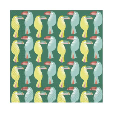 Tovagliolo di Carta 33x33cm con Tucano "Toucan" 20pz Tucano "Toucan"