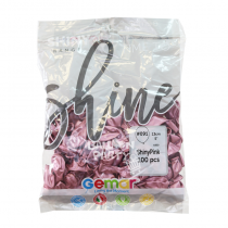 Palloncino in Lattice 5" AB50 Rosa "Shiny Pink 091" 100pz Gemar Shiny "Round"
