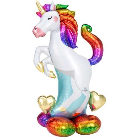 Palloncino in Foil 55" AirLoonz Unicorno "Unicorn" Standups ad Aria "No Elio"