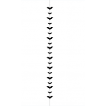 Pendente Decorativo Pipistrelli Neri "Bats" 1,5mt Addobbi e Festoni Halloween