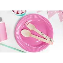 Set di Posate in Legno Nero "Wooden Cutlery" 18pz Posate di Legno