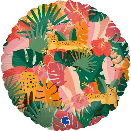 Palloncino in Foil 18" Giungla Tropicale "Tropical Jungle" Generici Grabo