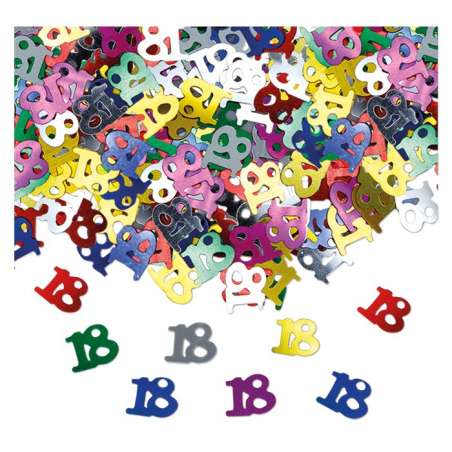 Confetti in Plastica Sagomati N.18 Multicolor Metallizzato 15gr Confetti Eventi e Festività