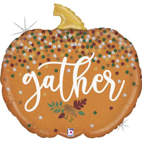 Palloncino in Foil 28" Super Shape Zucca "Gather Pumpkin" Halloween Grabo