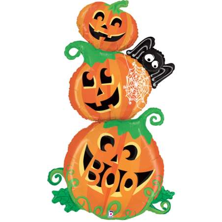 Palloncino in Foil 59" Air Filled Zucche "Pumpkin Stacker" Halloween Grabo