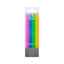 Candelina Stelo 14.5cm Multicolor 10pz Candeline Stelo