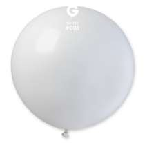Palloncino in Lattice 40" G40 Bianco "White 001" Gemar Standard 40" G40
