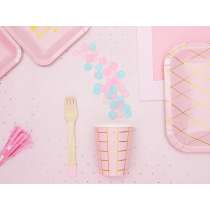 Set di Posate in Legno Rosa "Wooden Cutlery" 18pz Posate di Legno
