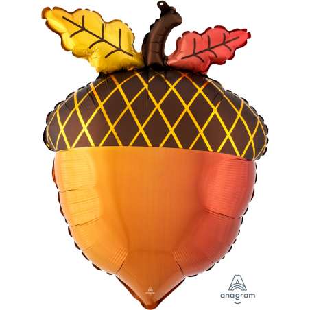 Palloncino in Foil 18" Junior Shape Ghianda Autunno "Fall Acorn" Festa Tema Autunno