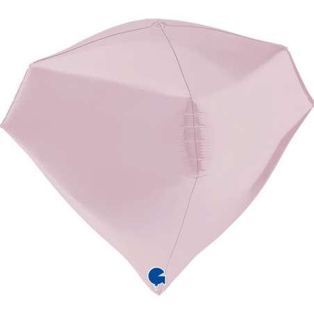 Palloncino in Foil 18" Gemma 4D Rosa "Gem" Solid Color "Gemma"