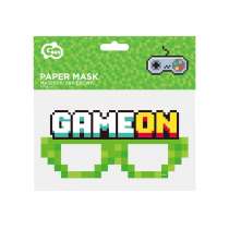 Maschera di Carta Sagomata Occhiali "Game On" 6pz Addobbi e Accessori Videogiochi