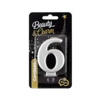 Candelina 8cm Argento Metallizzato N.6 Argento Metallizzato 8cm