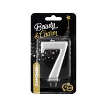 Candelina 8cm Argento Metallizzato N.7 Argento Metallizzato 8cm