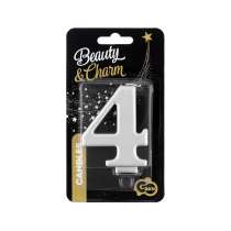 Candelina 8cm Argento Metallizzato N.4 Argento Metallizzato 8cm