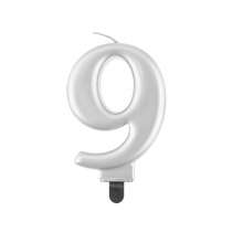 Candelina 8cm Argento Metallizzato N.9 Argento Metallizzato 8cm