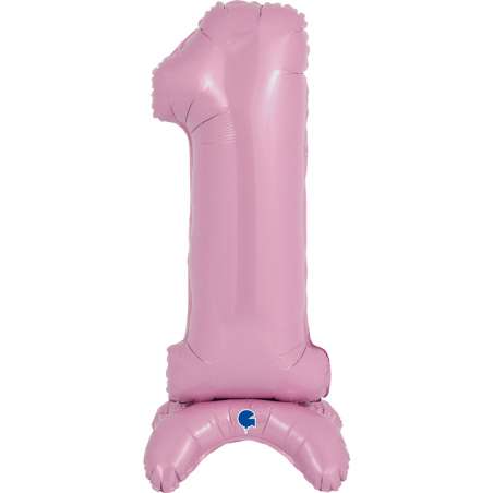 Palloncino in Foil 25" Standups Numero 1 Rosa "Pink" Numeri Standups 25" Rosa "Pink"