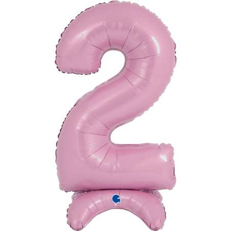 Palloncino in Foil 25" Standups Numero 2 Rosa "Pink" Numeri Standups 25" Rosa "Pink"