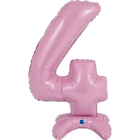 Palloncino in Foil 25" Standups Numero 4 Rosa "Pink" Numeri Standups 25" Rosa "Pink"