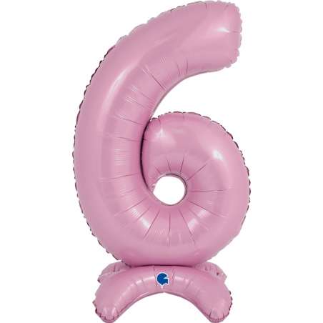 Palloncino in Foil 25" Standups Numero 6 Rosa "Pink" Numeri Standups 25" Rosa "Pink"