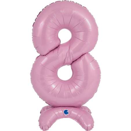 Palloncino in Foil 25" Standups Numero 8 Rosa "Pink" Numeri Standups 25" Rosa "Pink"