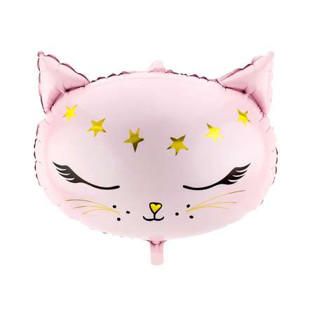 Palloncino in Foil 19" Junior Shape Gatto Rosa "Cat" Animali (Fattoria e Domestici)