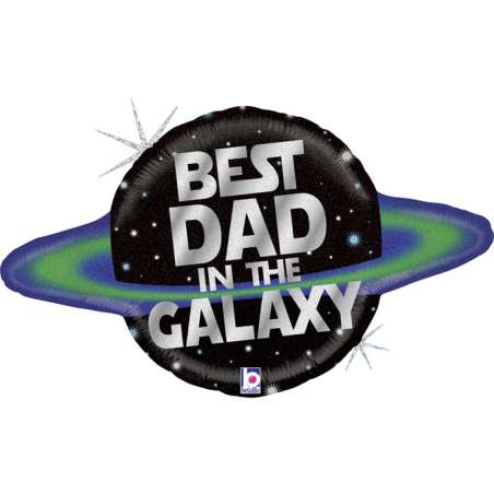 Palloncino in Foil 31" Super Shape Miglior Papà "Galactic Dad" Giornate Speciali Grabo