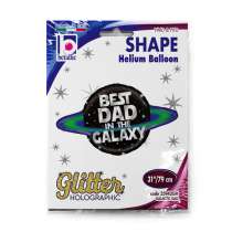 Palloncino in Foil 31" Super Shape Miglior Papà "Galactic Dad" Giornate Speciali Grabo