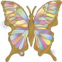 Palloncino in Foil 33" Super Shape Farfalla "Opal Butterfly" Animali Grabo