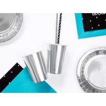 Bicchiere di Carta 220ml Argento Metallizzato 6pz Argento
