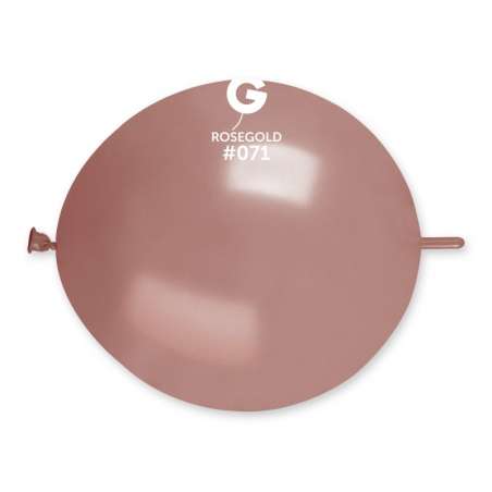 Palloncino in Lattice 13” GLM13 Rose Gold Metallizzato "Rose Gold 071" 100pz Gemar Metallic Link 13" GLM13