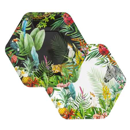 Piatto di Carta 23cm Tropicale "Tropical Jungle" 8pz Tropical Jungle