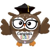 Palloncino in Foil 28" Super Shape Laurea Gufo "Owl Grad" Laurea Grabo